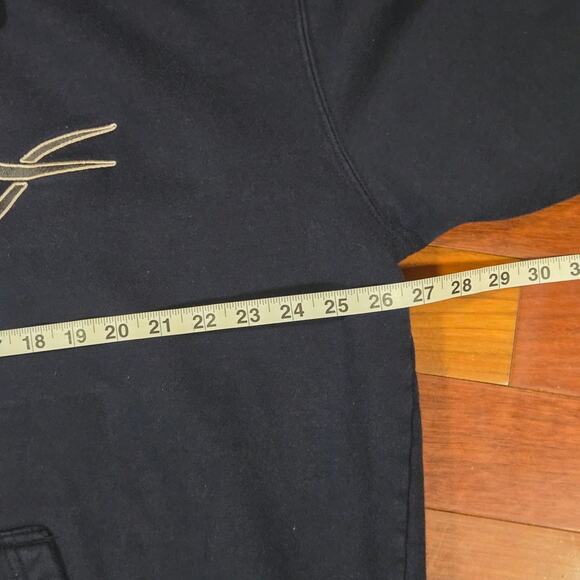 Vintage Y2K Top Heavy Embroidered Tribal Dragon Hoodie Mens Medium - Picture 10 of 11